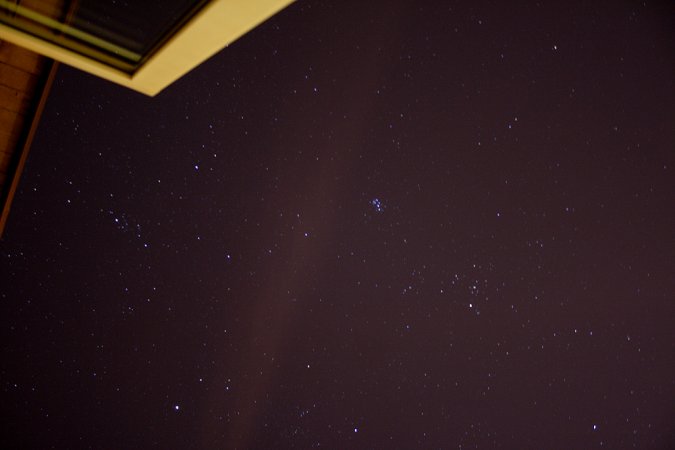 Pleiades in the night